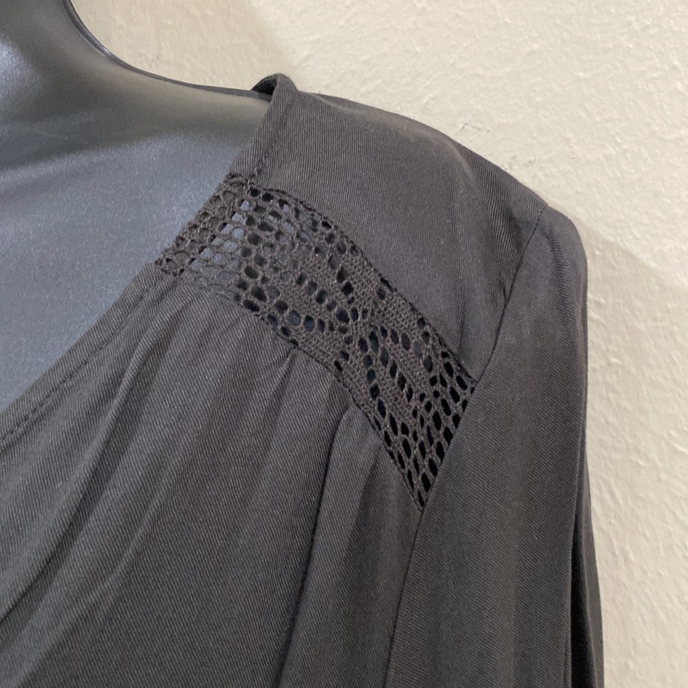 Simple Black Rayon dress by Old Navy, size small, long sleeved - Picture 10 of 10